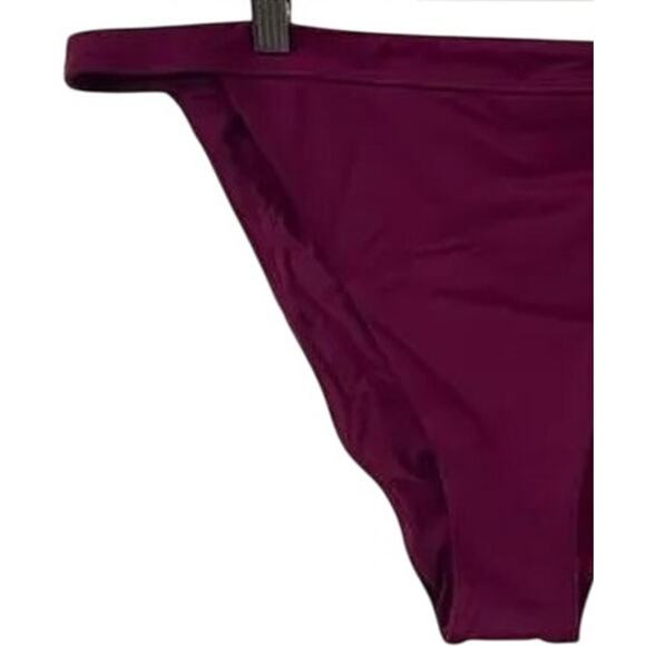NWT Andie Swim The Caicos Bikini Hipster Bikini Bottom Wide Strap XL Plum #3556 - Picture 4 of 15